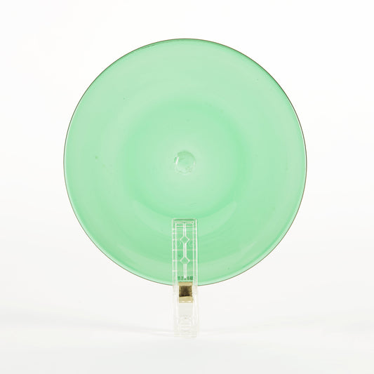 Traditional Handblown Glass Roundel, Dark Green (Dark), 80mm, (8cm)