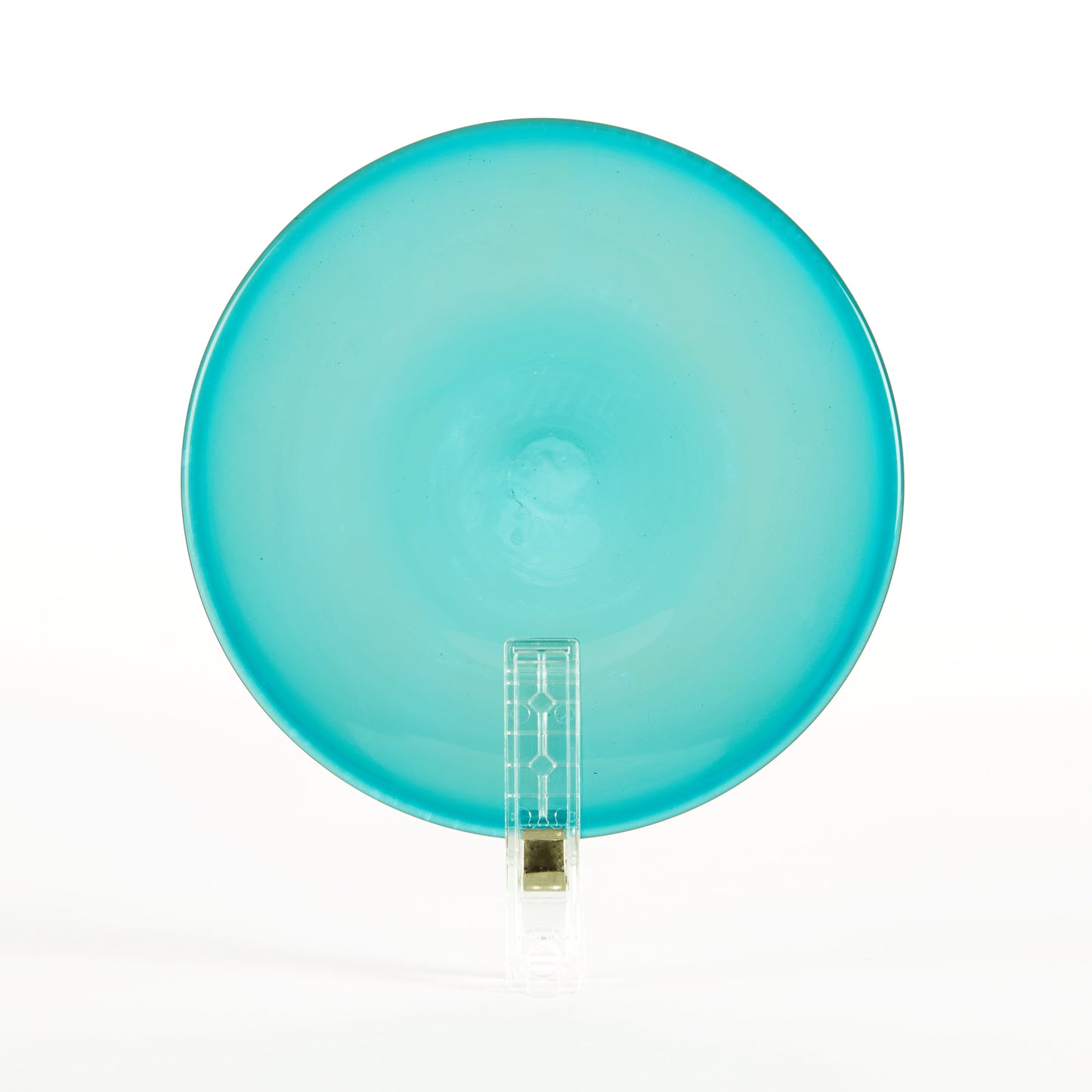Traditional Handblown Glass Roundel, Teal (Dark), 80mm (8cm)