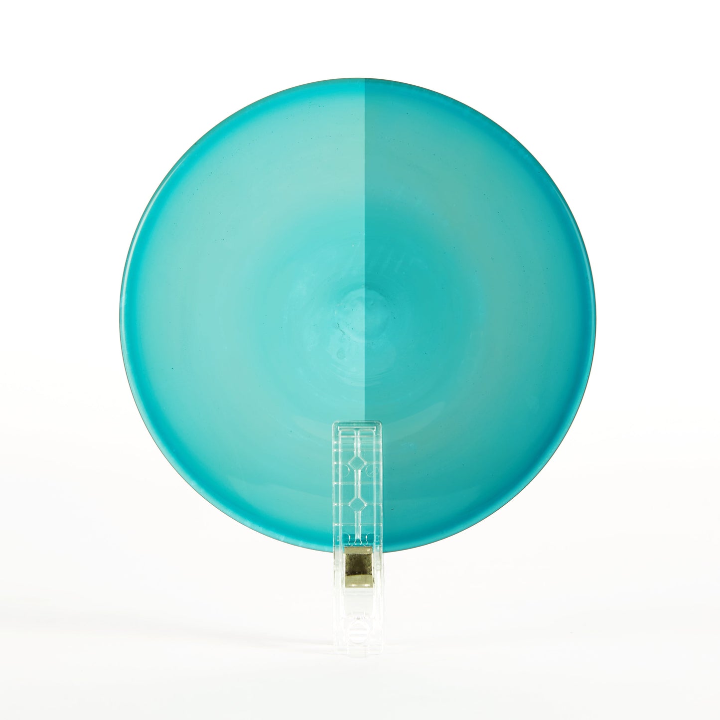 Traditional Handblown Glass Roundel, Teal (Dark), 100mm (10cm)