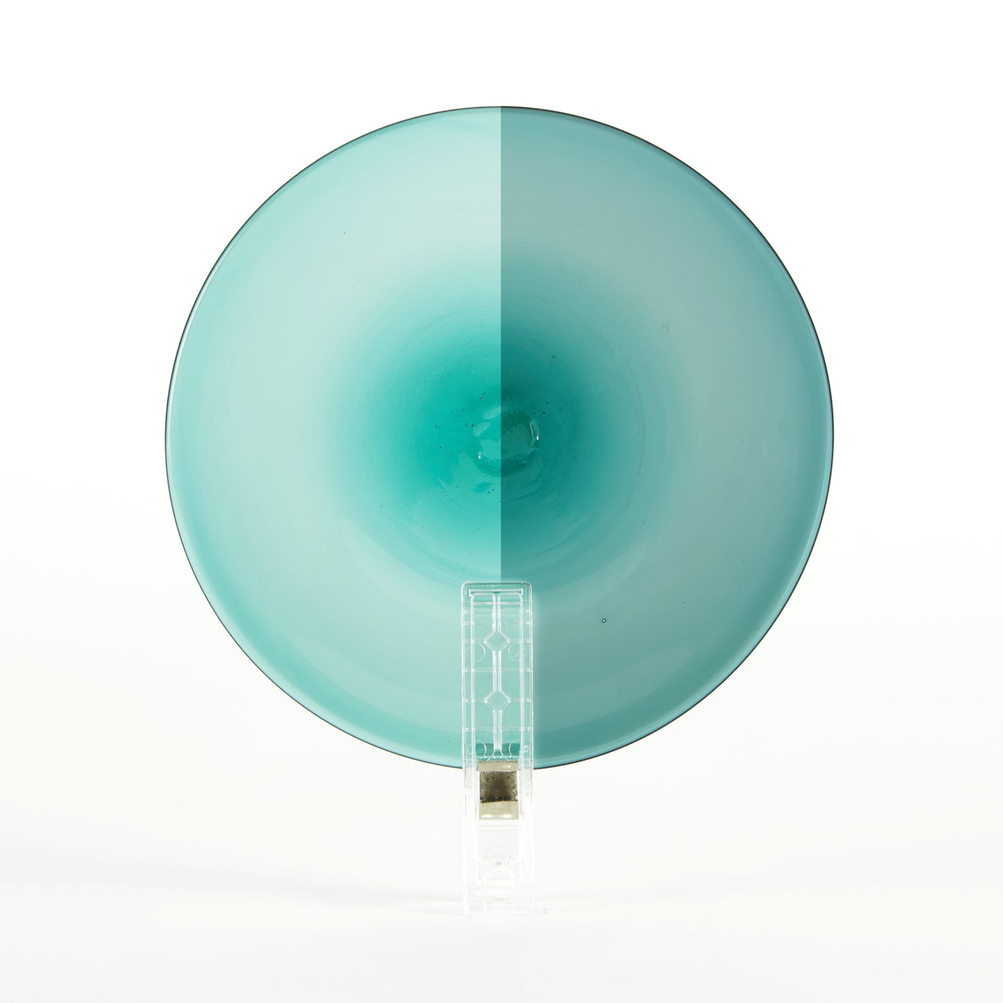 Traditional Handblown Glass Roundel, Tourmaline (Dark), 100cm, (10cm)