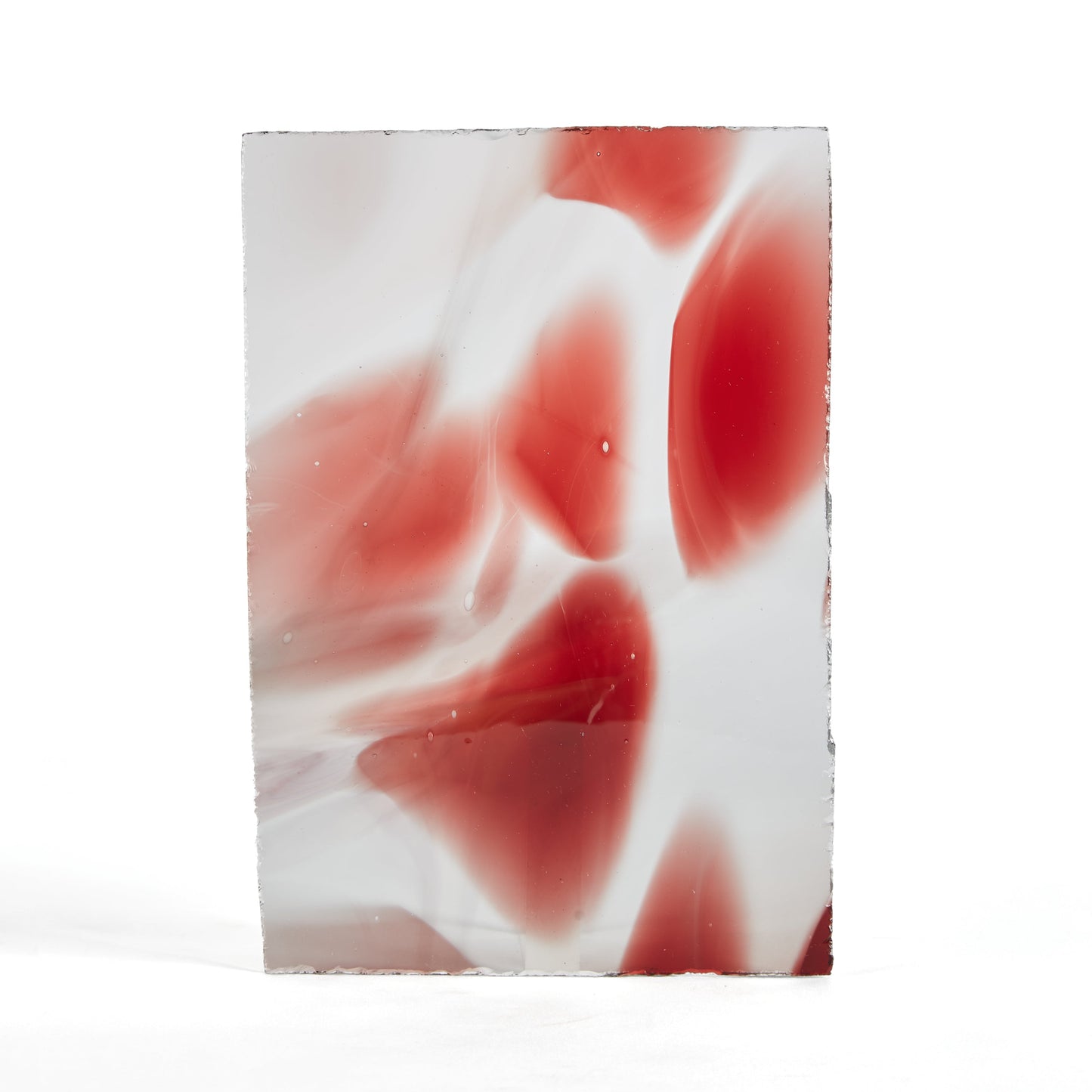 Streaky Red Norman Slab Glass Pane