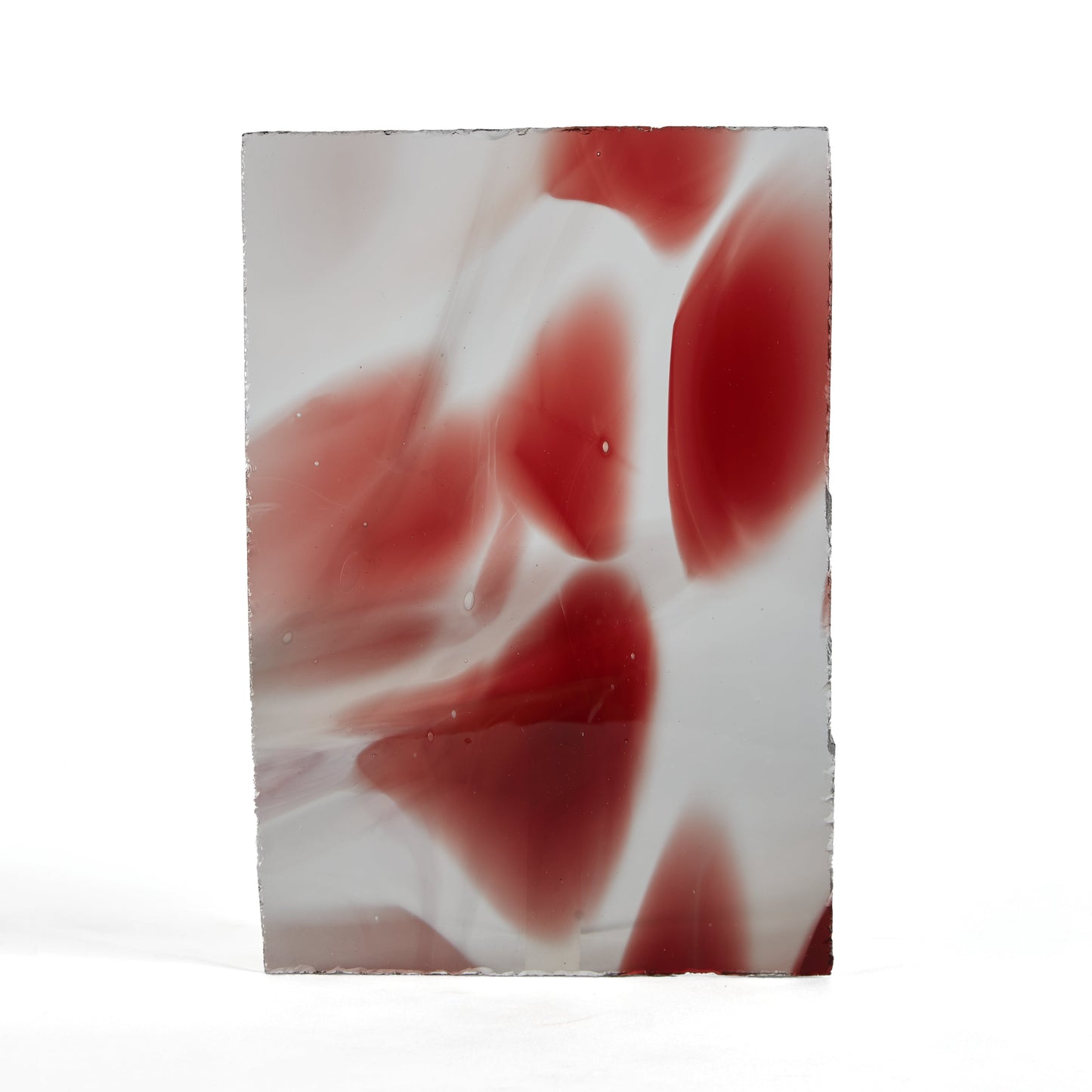 Streaky Red Norman Slab Glass Pane