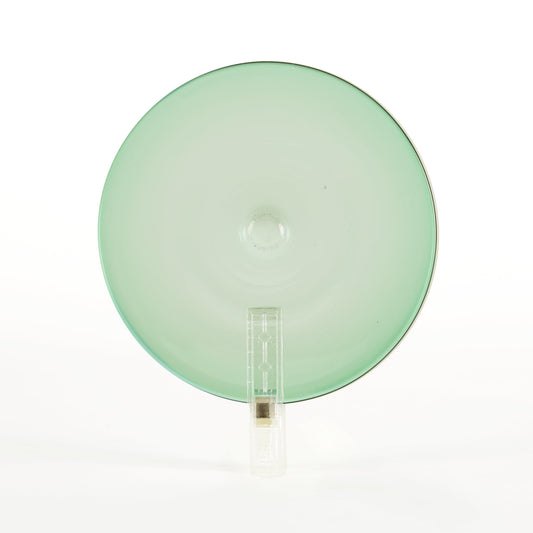 Traditional Handblown Glass Roundel, Dark Green (Light),  80mm (8cm)