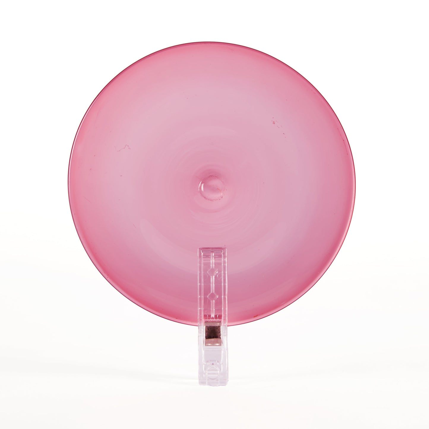 Traditional Handblown Roundel, Gold Ruby (Light)