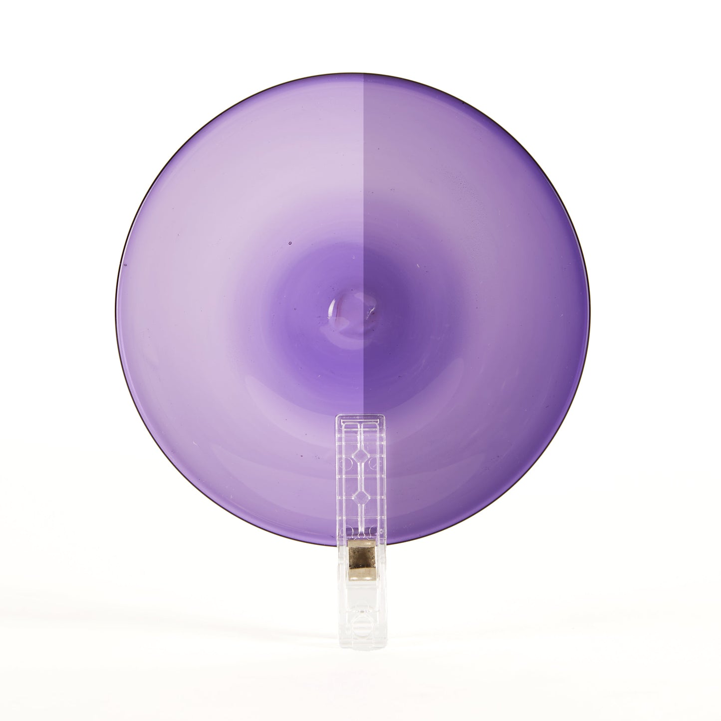 Traditional Handblown Glass Roundel, Hyacinth (Dark), 100mm, (10cm)