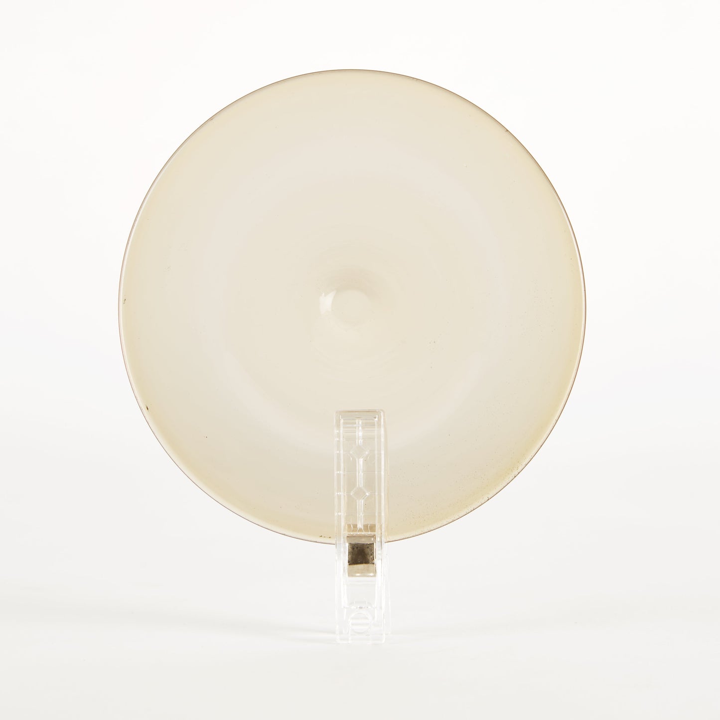 Traditional Handblown Glass Roundel, Yellow Amber (Light), 80mm, (8cm)