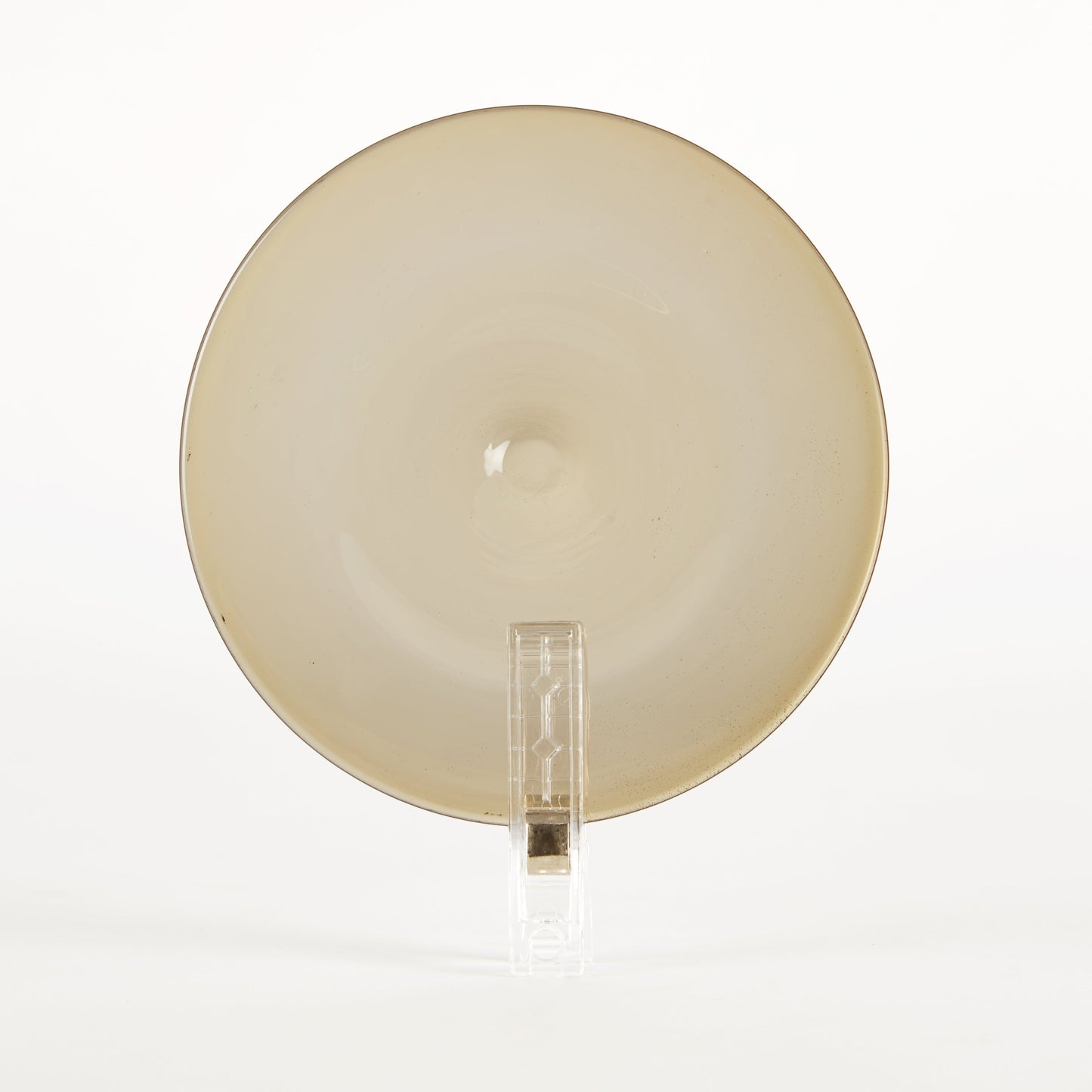 Traditional Handblown Roundel, Yellow Amber (Light)