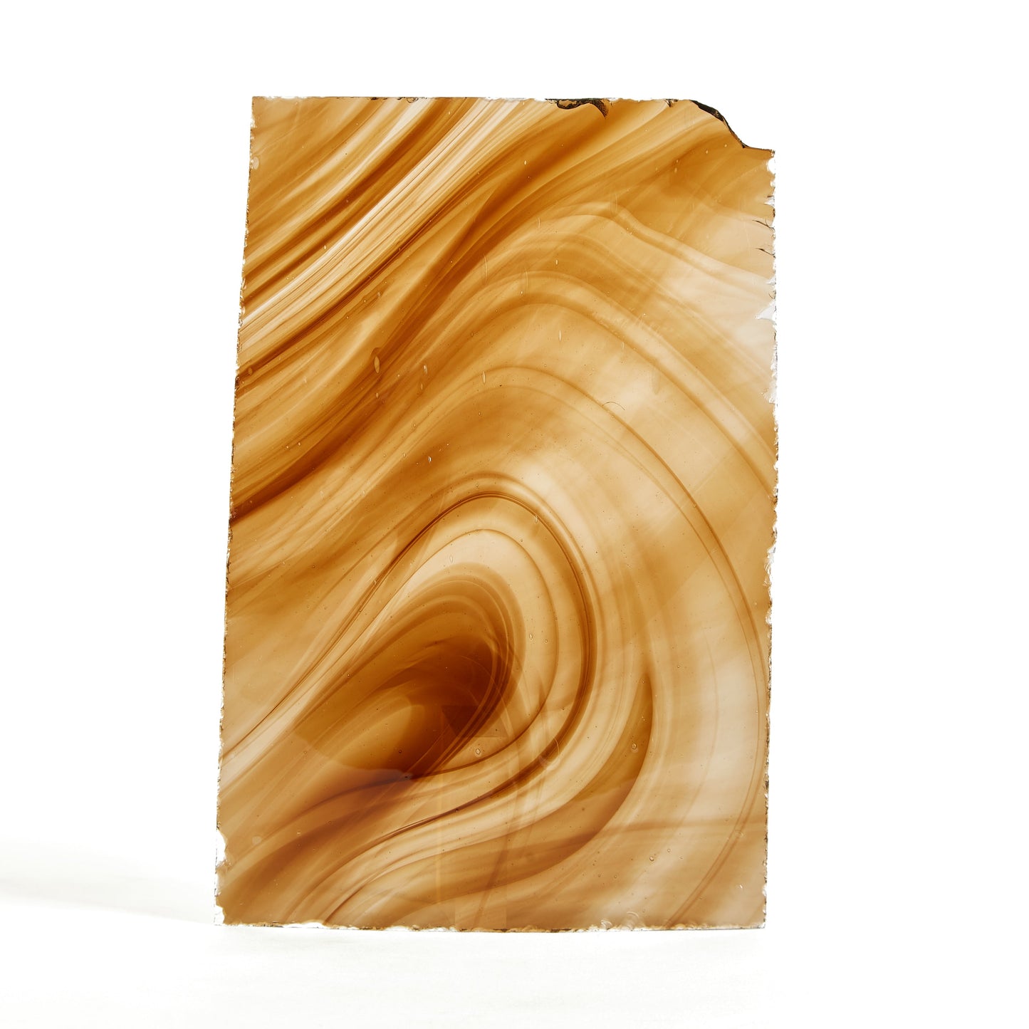 Streaky Brown Norman Slab Glass Pane