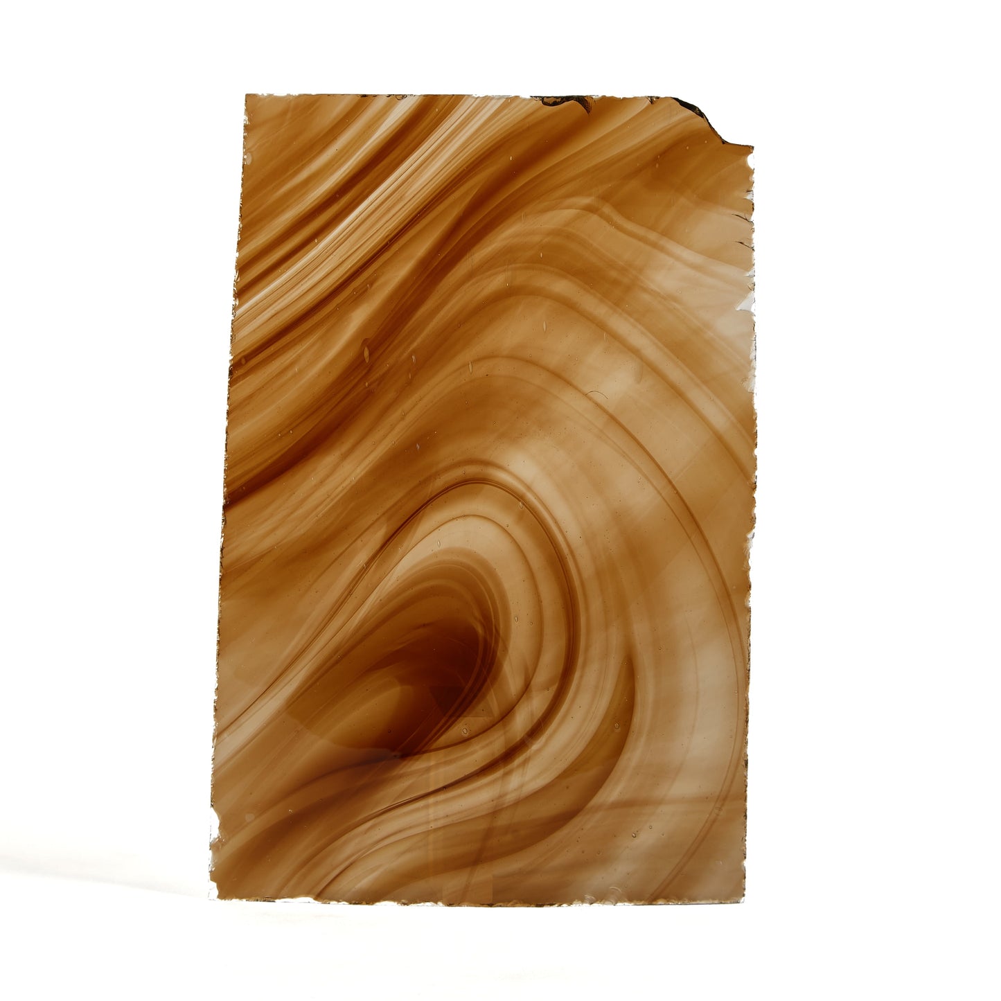 Streaky Brown Norman Slab Glass Pane