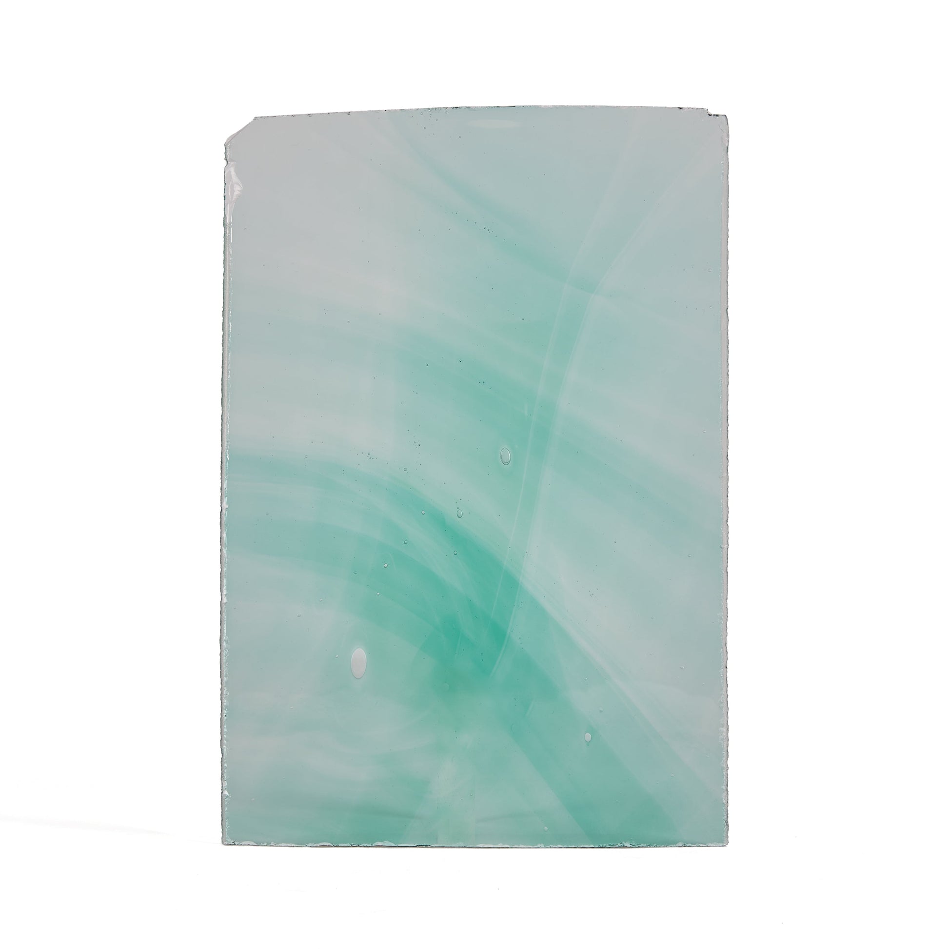 Streaky Green Norman Slab Glass Pane