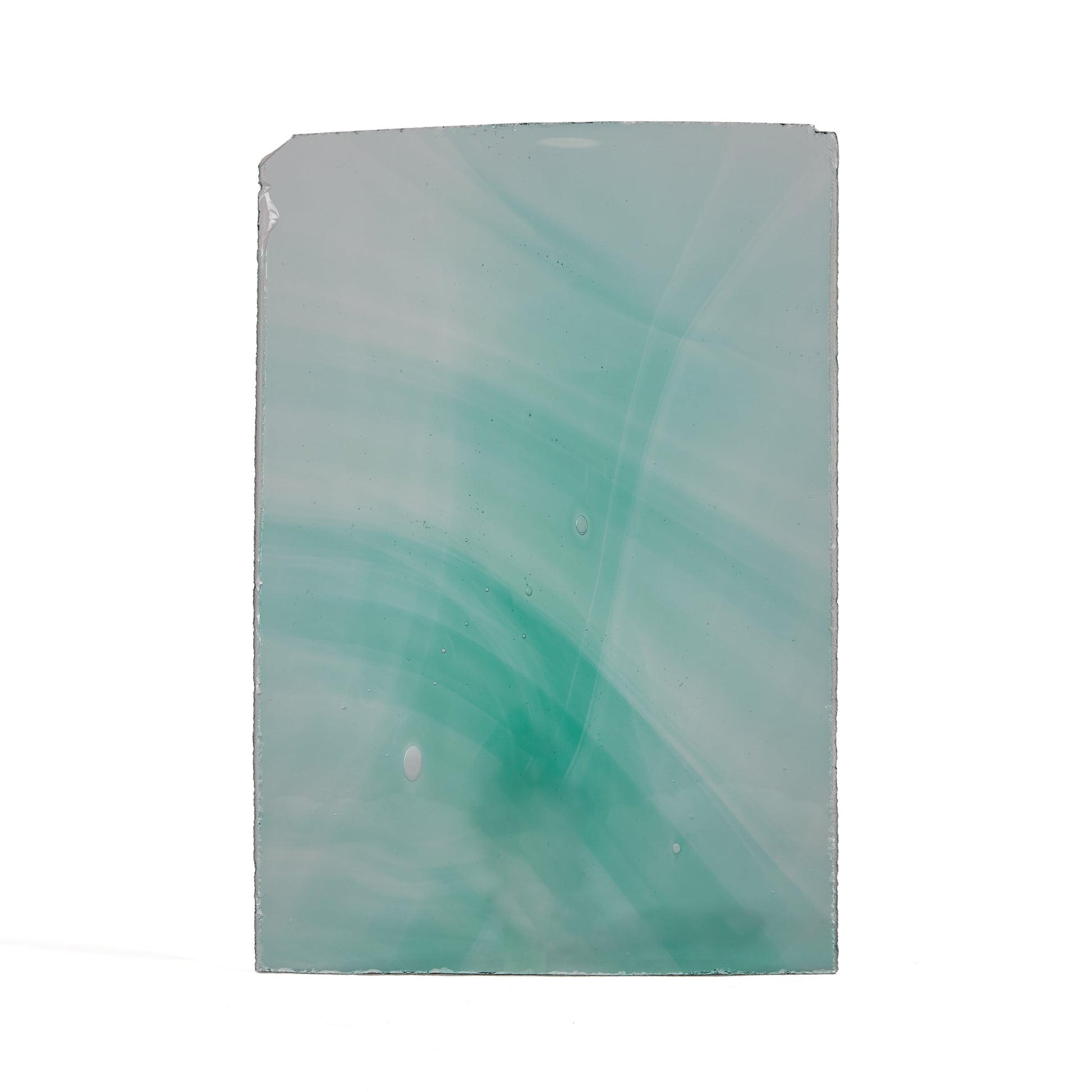 Streaky Green Norman Slab Glass Pane