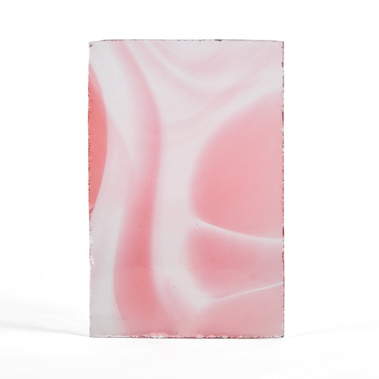 Streaky Pink Norman  Slab Glass Pane
