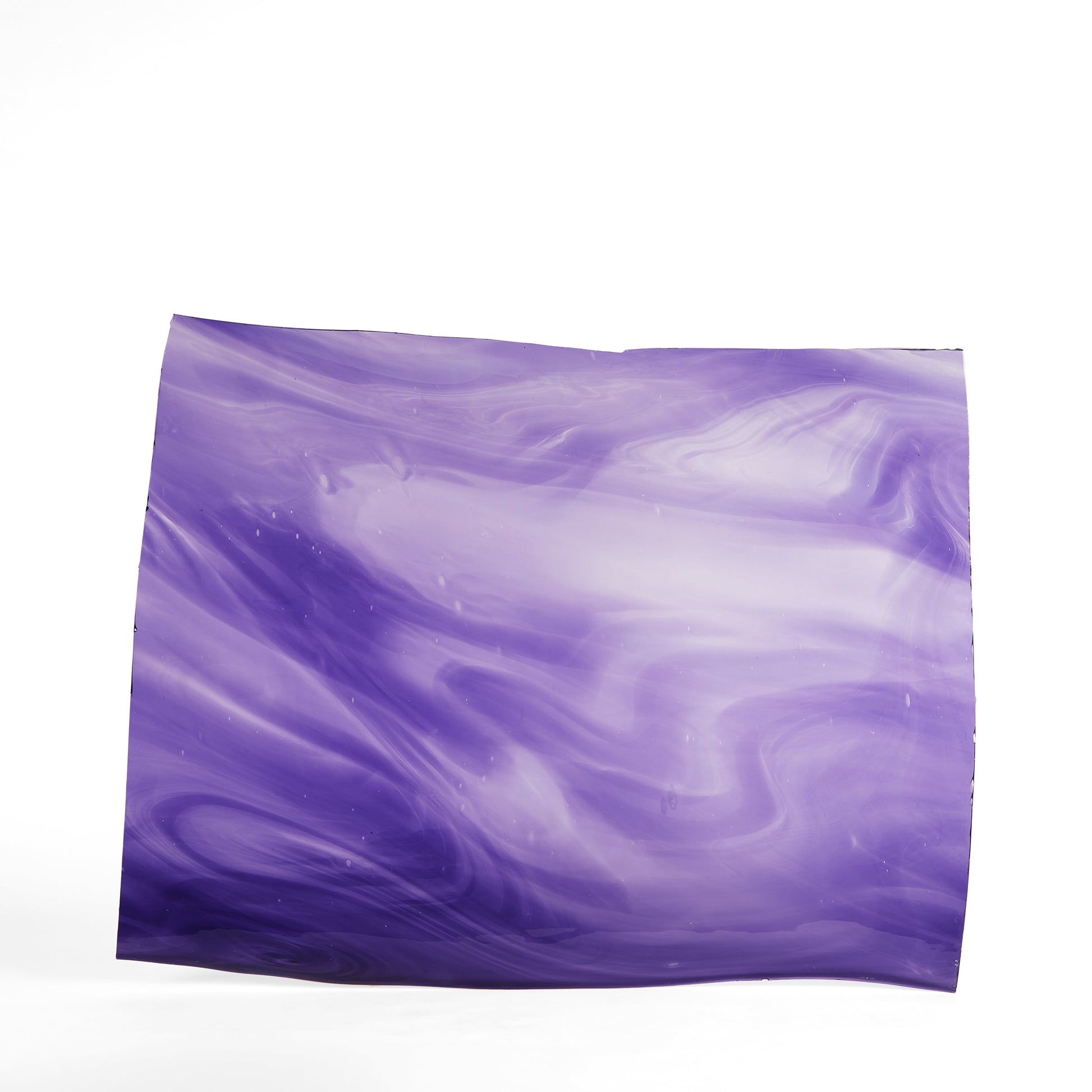 Streaky Purple Mouthblown Flat Stained Glass