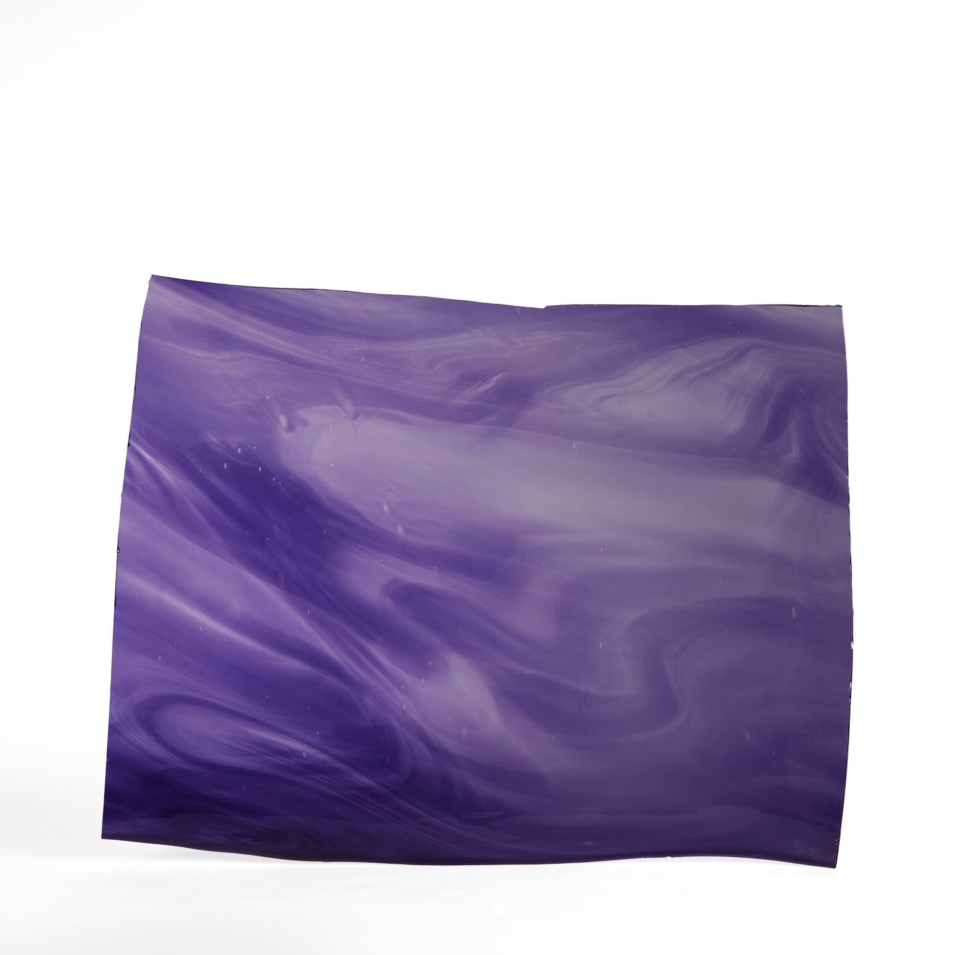 Streaky Purple Mouthblown Flat Stained Glass