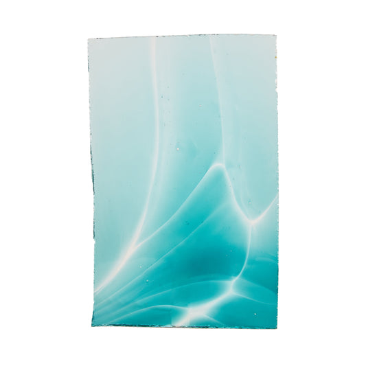 Streaky Teal Norman Slab Glass Pane