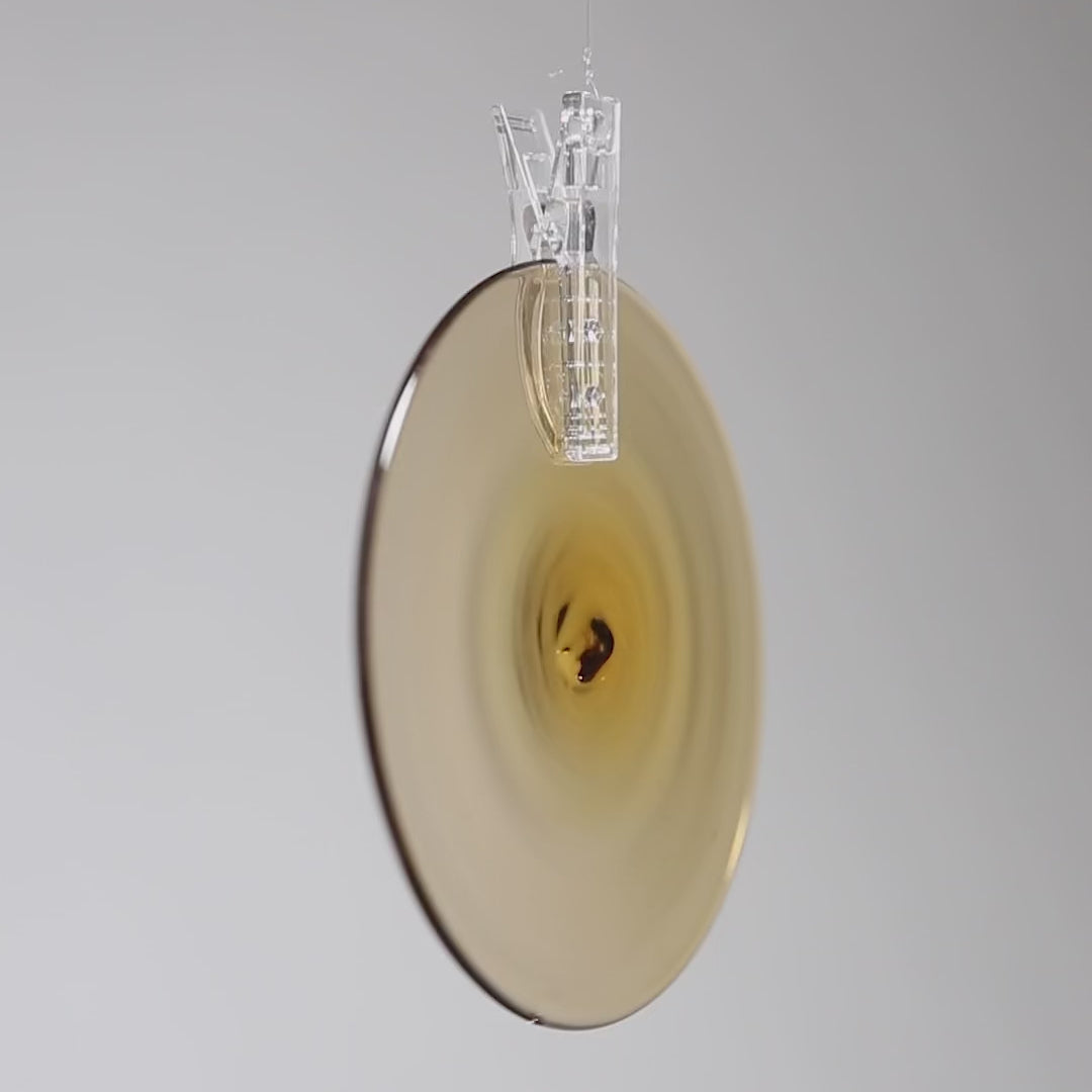 Handblown Roundel Light Amber